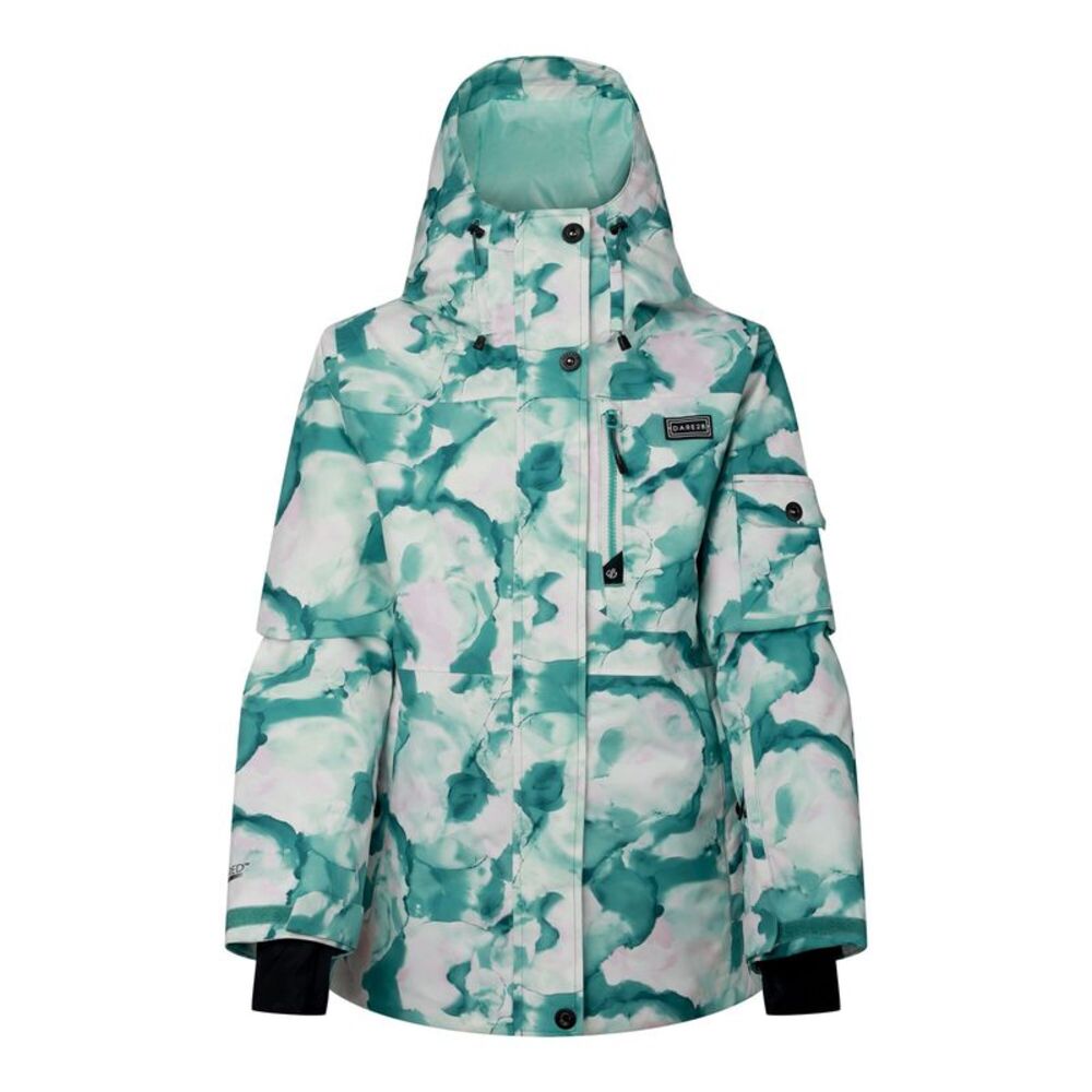 Dare 2B Womens/Ladies Snowline Marble Effect Ski Jacket / Teal